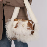 Ultra-Rare Fendi Goat Fur Shoulder Bag