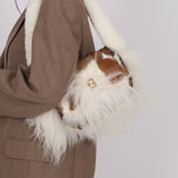 Ultra-Rare Fendi Goat Fur Shoulder Bag