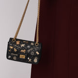Chanel 2017 Quilted Aged Calfskin Lucky Charms 2.55 Reissue 224 Double Flap