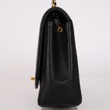 Rare Chanel Medium Diana Flap Black Caviar 1996 24K GP