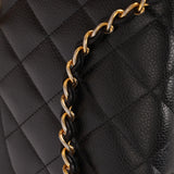 Rare Chanel Medium Diana Flap Black Caviar 1996 24K GP