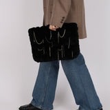 Rare Chanel 2017 Rabbit Fur and Enchanted Chains Clutch