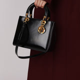 Dior 1997 Patent Medium Lady Bag