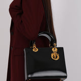 Dior 1997 Patent Medium Lady Bag