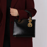 Dior 1997 Patent Medium Lady Bag