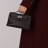 Hermès 2005 Ebene Evercolor Kelly Pochette