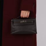 Hermès 2005 Ebene Evercolor Kelly Pochette