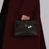 Hermès 2005 Ebene Evercolor Kelly Pochette