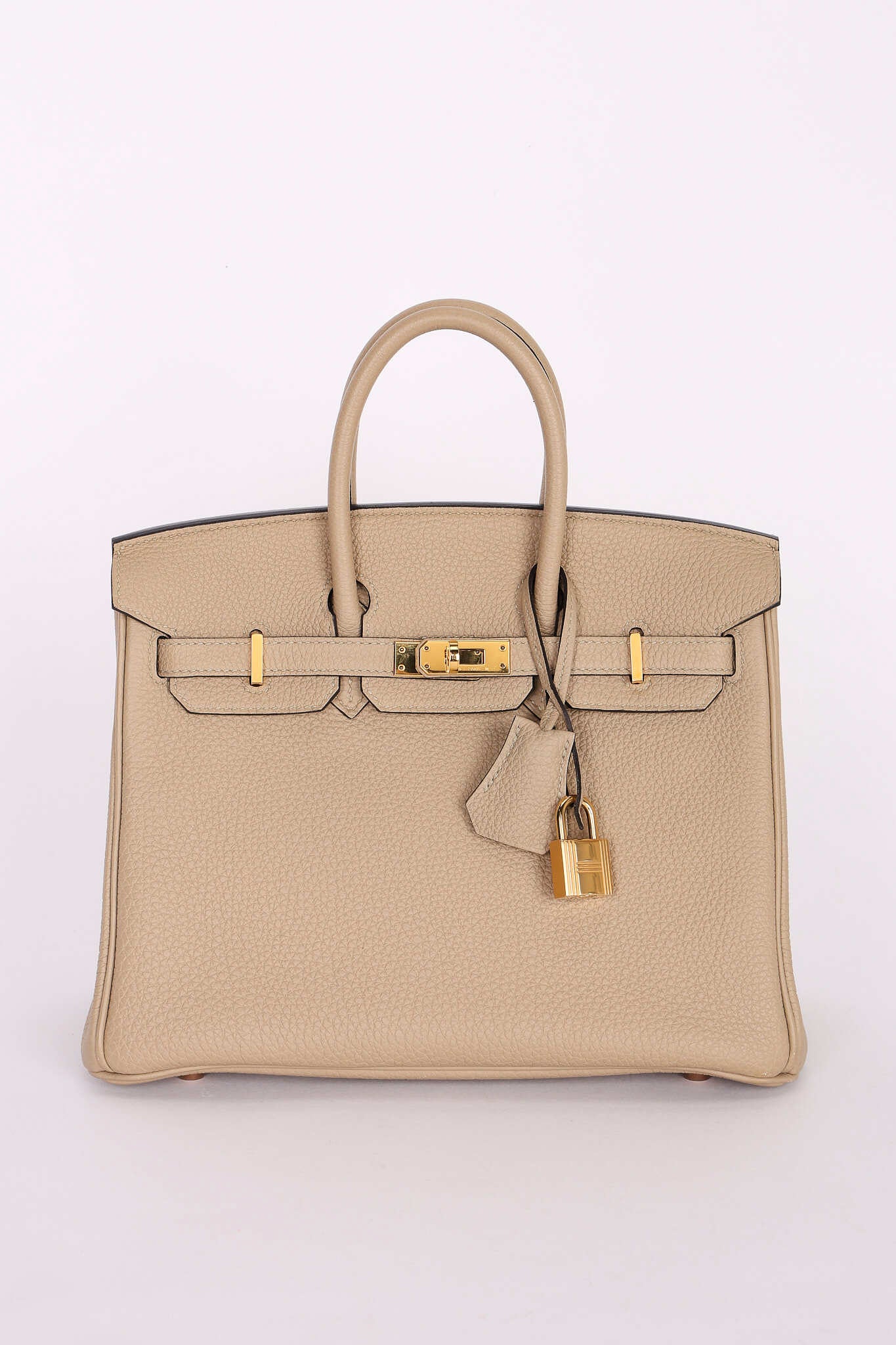 Hermès Birkin 25 Gris Tourterelle Togo 2018 GHW