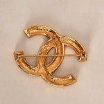 Chanel Coco Mark Brooch GP Rhinestone
