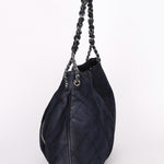 Chanel Chain Hobo Navy Culatta SHW
