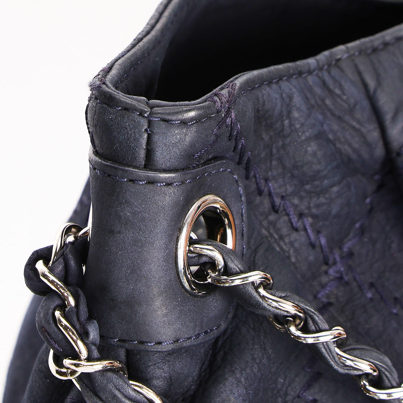 Chanel Chain Hobo Navy Culatta SHW