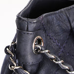 Chanel Chain Hobo Navy Culatta SHW