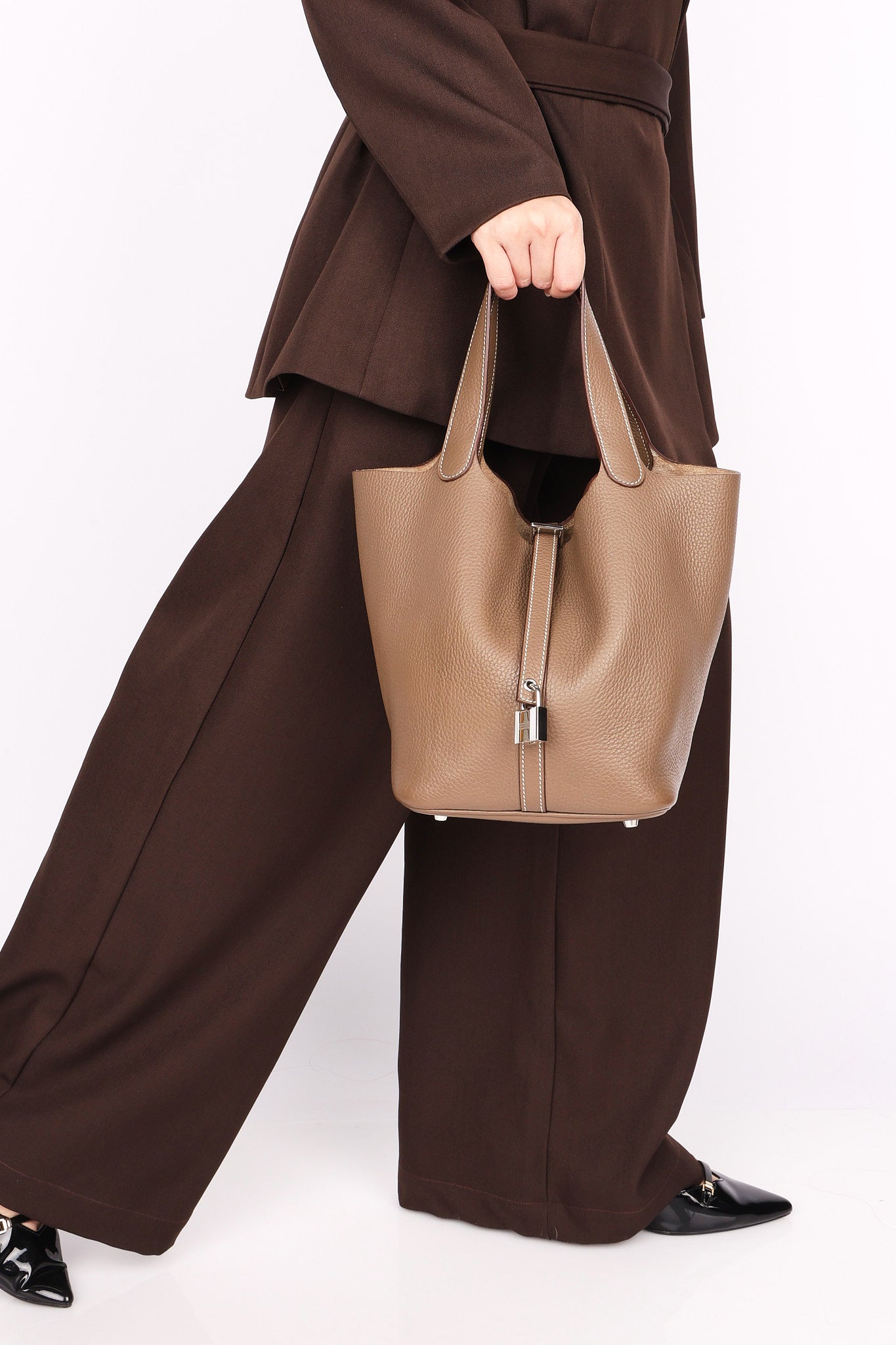 Hermès Picotin 22 Etoupe Clemence PHW