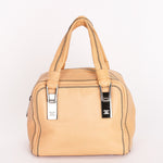 Chanel Stitched Bowler Bag Beige Calfskin DSHW