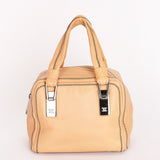 Chanel Stitched Bowler Bag Beige Calfskin DSHW