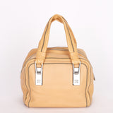Chanel Stitched Bowler Bag Beige Calfskin DSHW