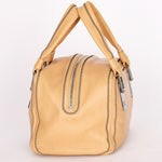 Chanel Stitched Bowler Bag Beige Calfskin DSHW