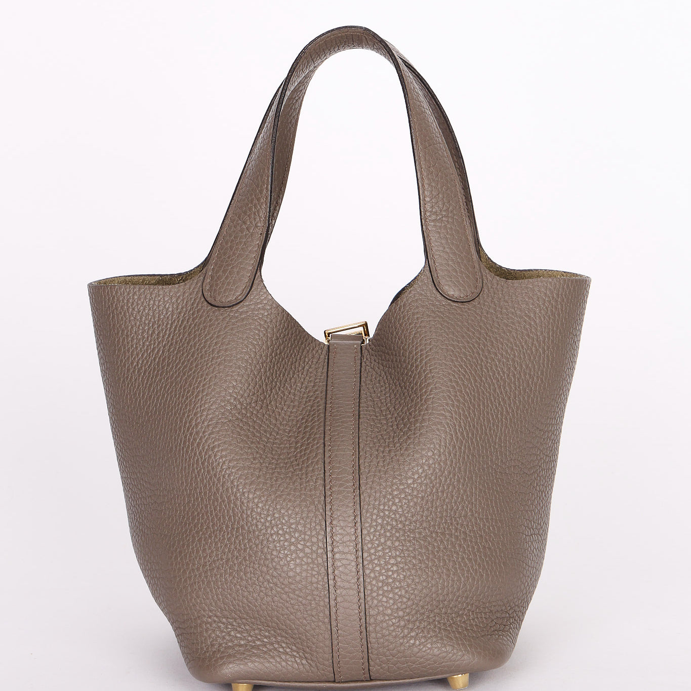 Hermès Picotin 18 Gris Meyer Clemence GHW