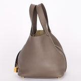 Hermès Picotin 18 Gris Meyer Clemence GHW