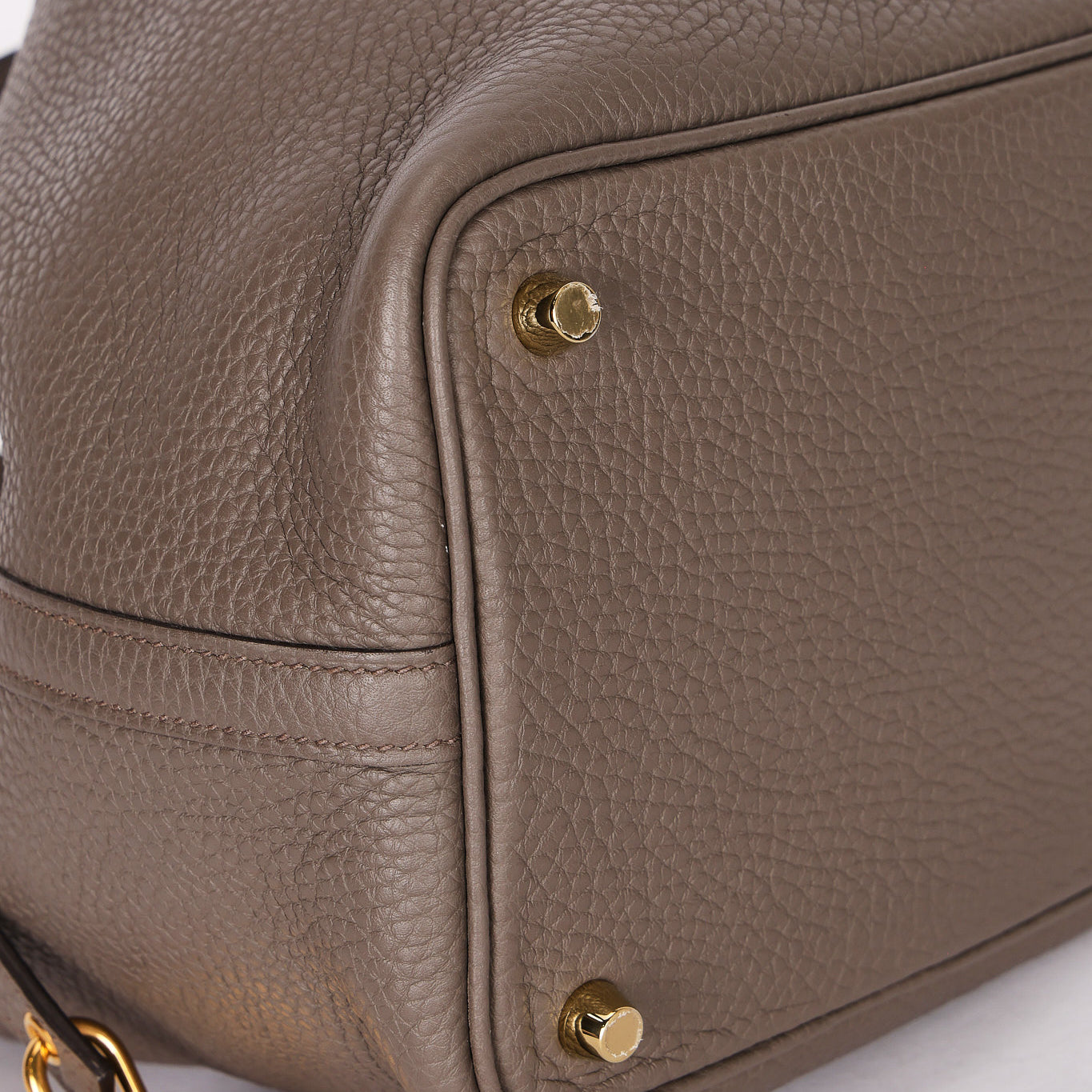 Hermès Picotin 18 Gris Meyer Clemence GHW