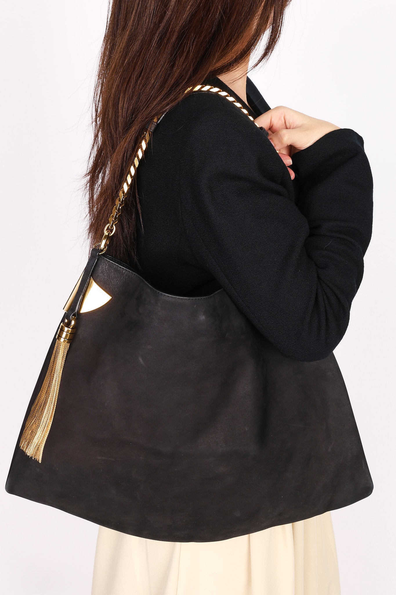 Gucci Suede Shoulder Bag