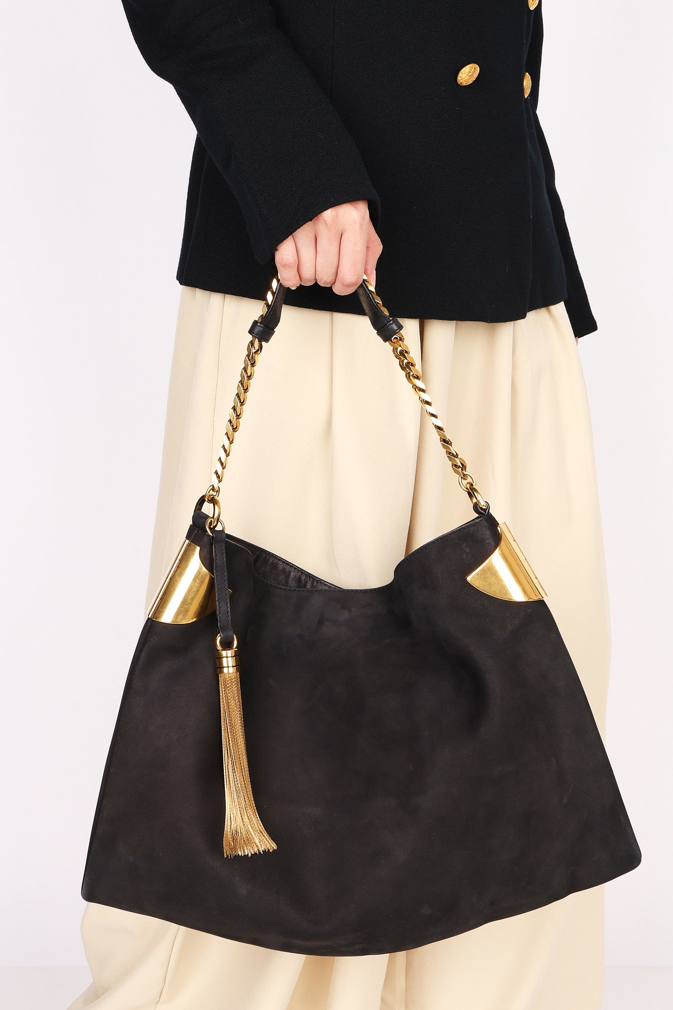 Gucci Suede Shoulder Bag