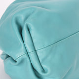 Bottega Veneta 'The Pouch' Clutch - Teal Smooth Leather