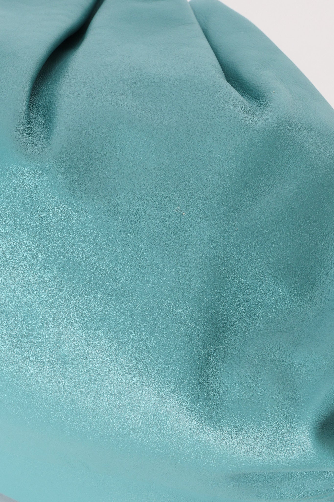 Bottega Veneta 'The Pouch' Clutch - Teal Smooth Leather
