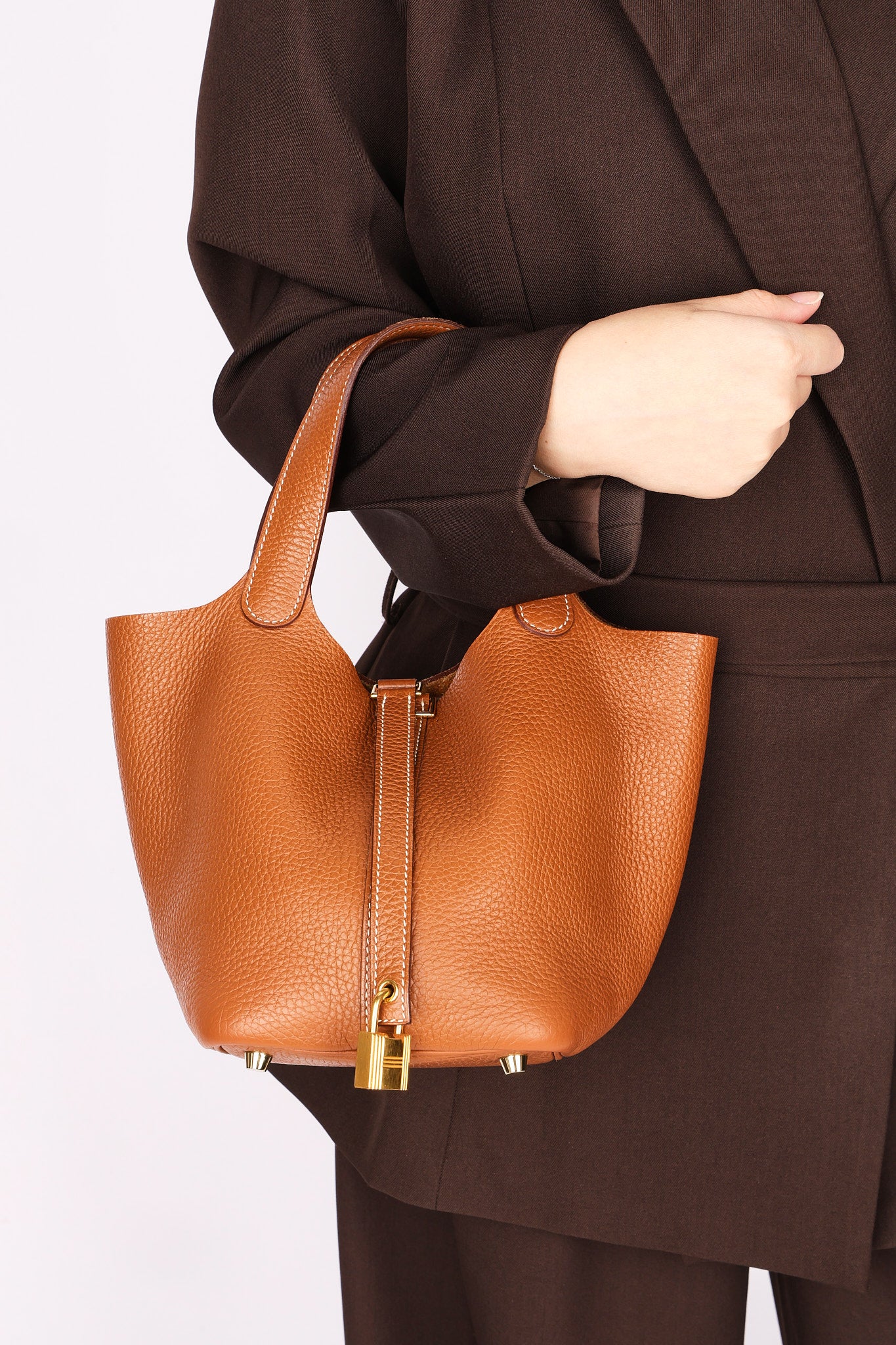 Hermès Picotin 18 Gold Clemence 2017 GHW