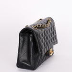 Chanel Medium Classic Double Flap Black Caviar 24K GP