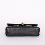 Chanel Medium Classic Double Flap Black Caviar 24K GP