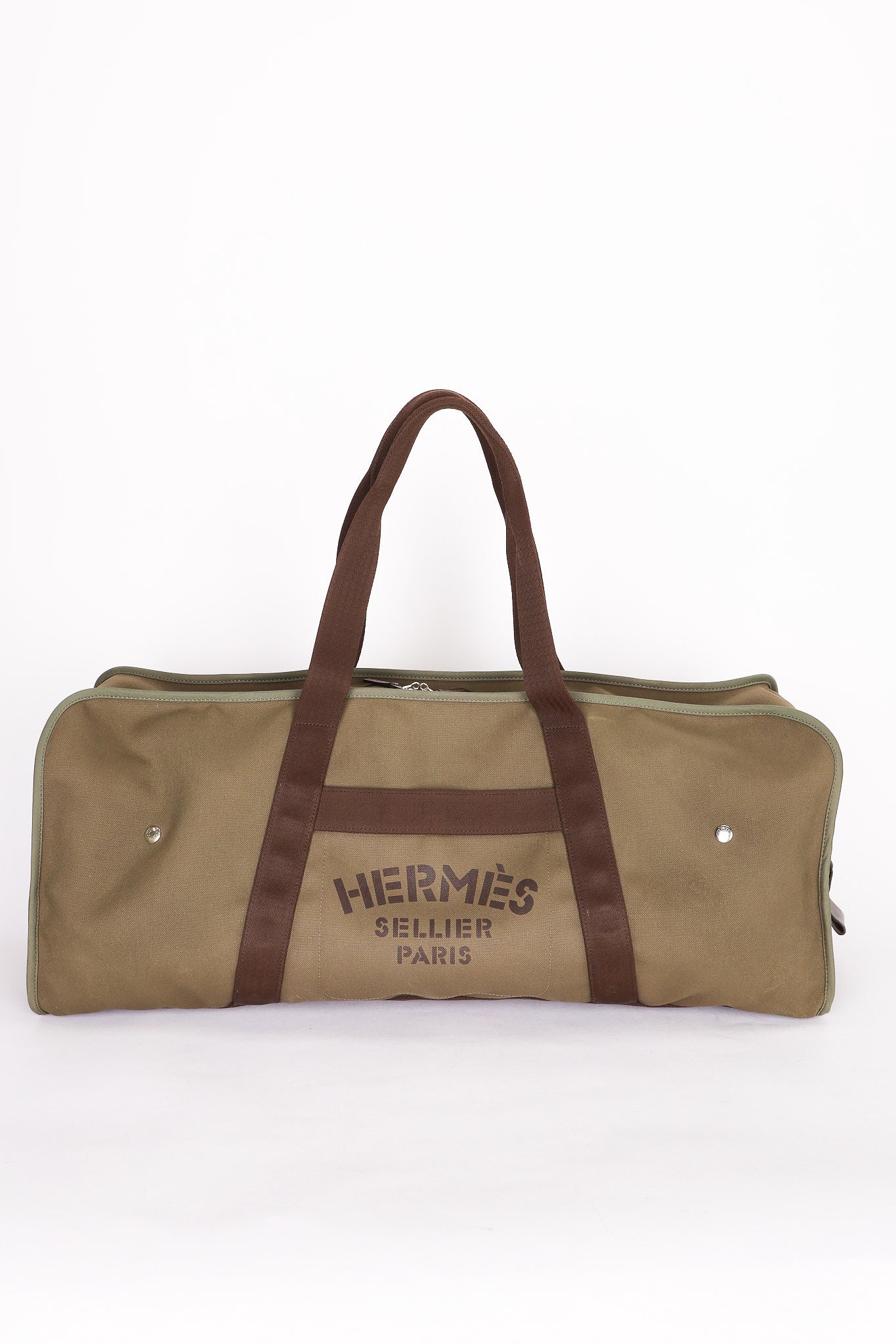 Hermès Travel Bag (color) Toile PHW
