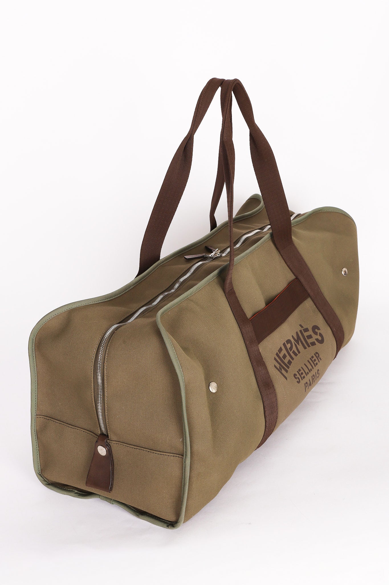 Hermès Travel Bag (color) Toile PHW