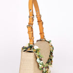 Dior Beaded Tweed Double Flap Top Handle Bag
