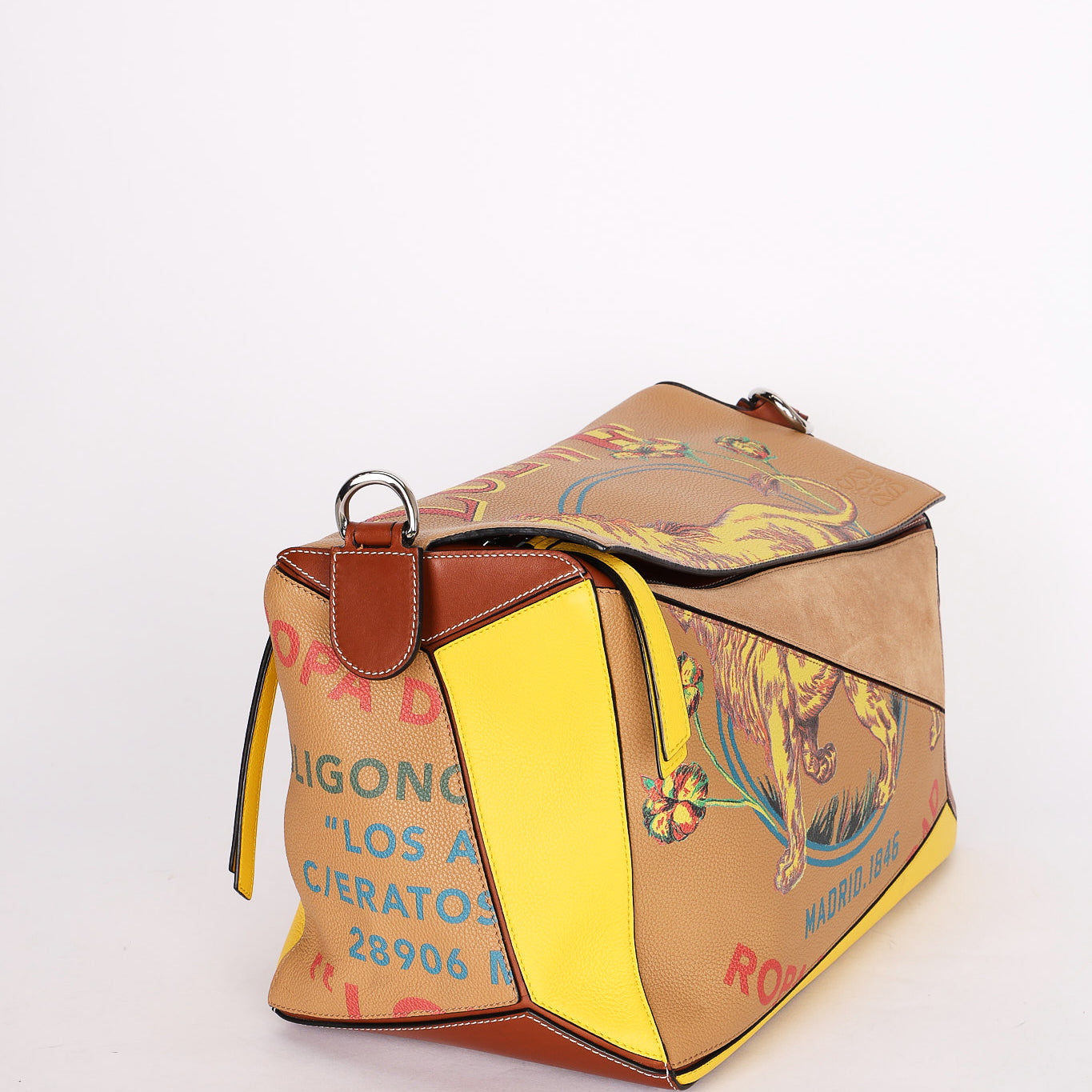 Loewe Large Puzzle Bag Tiger Design