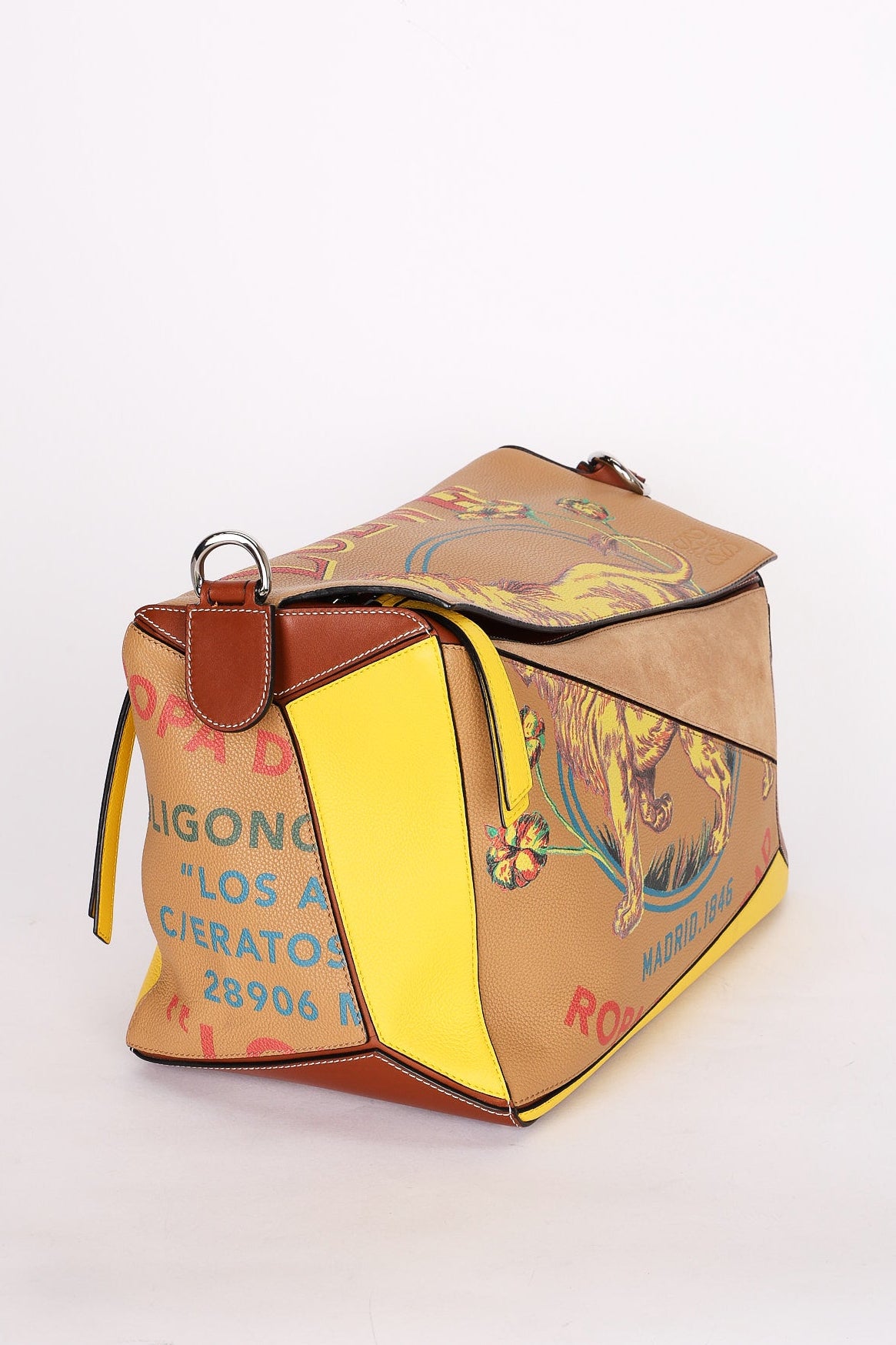 Loewe Large Puzzle Bag Tiger Design