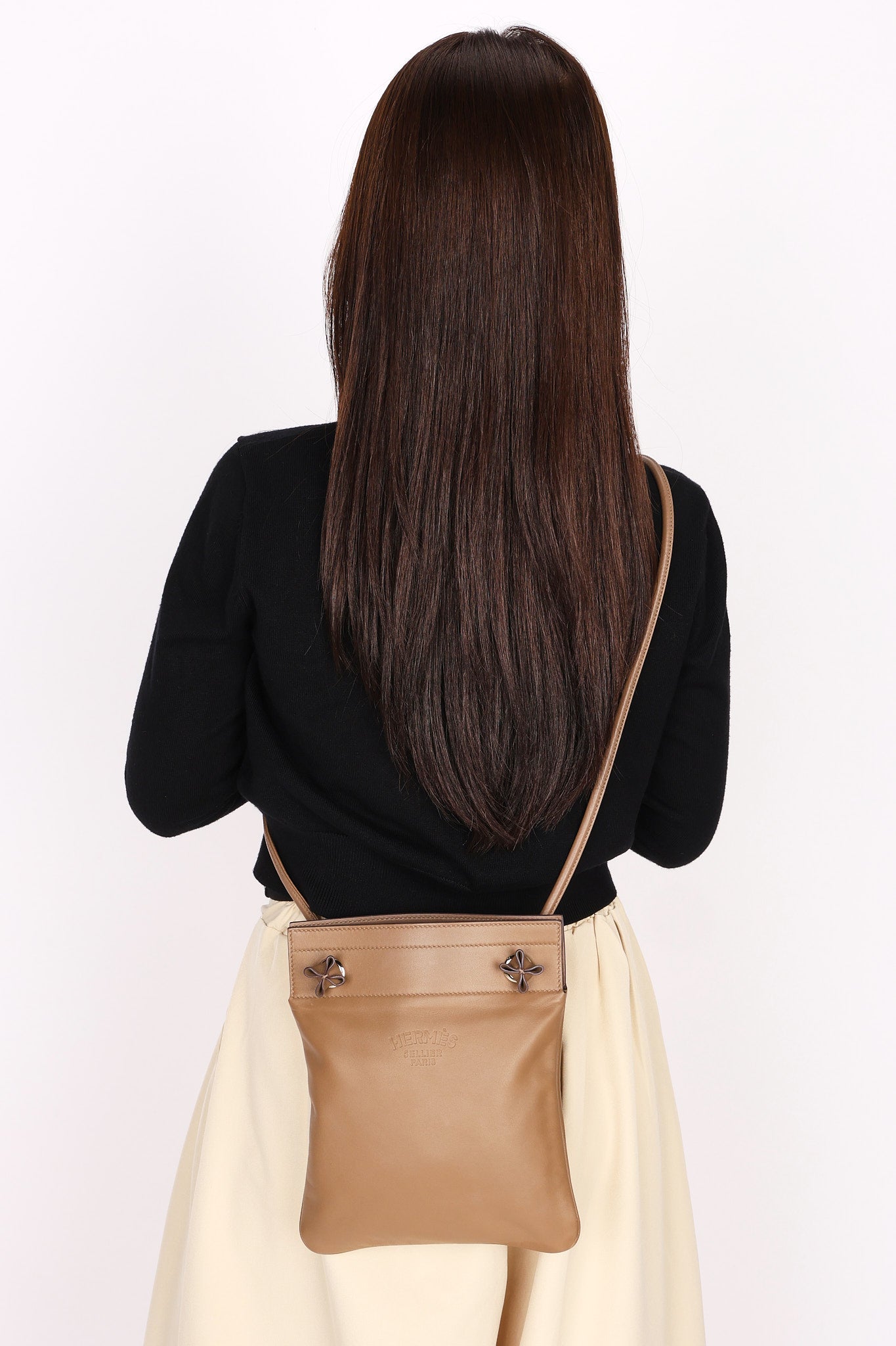 Hermès Crossbody Bag (color + leather) PHW