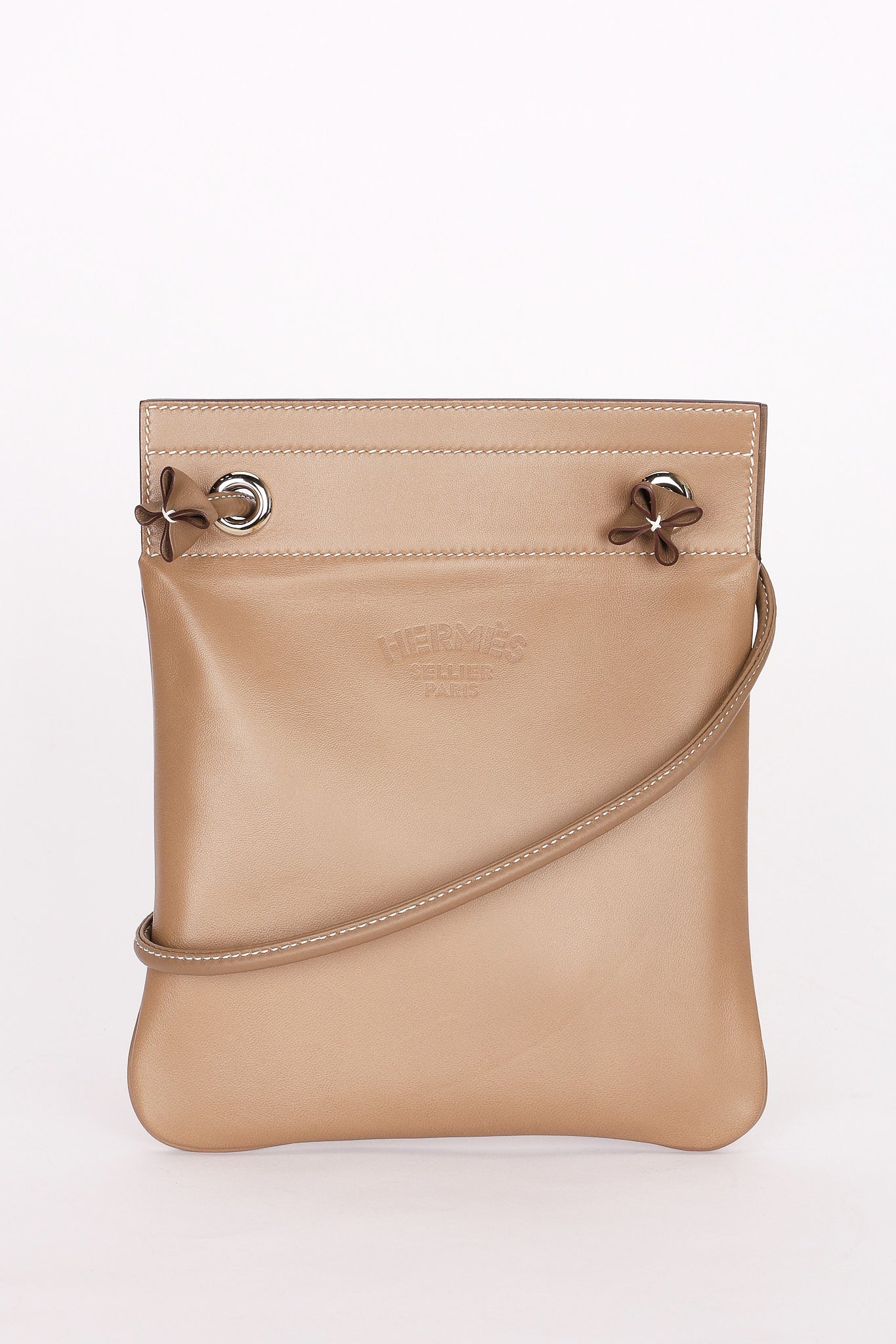 Hermès Aline Mini Crossbody Bag - Elephant Grey Swift Leather