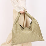 Bottega Veneta Intrecciato Hop Hobo Sage Green