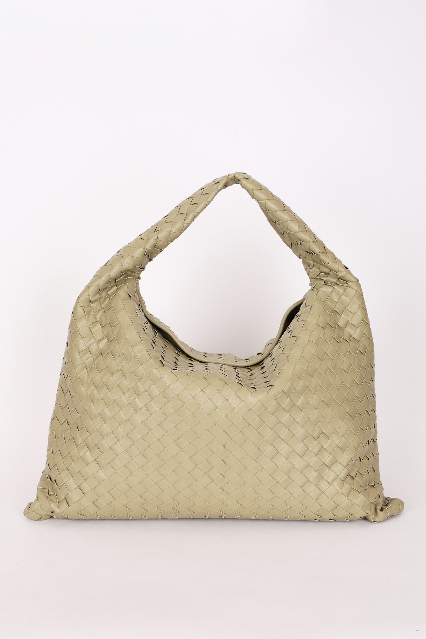 Bottega Veneta Intrecciato Hop Hobo Sage Green