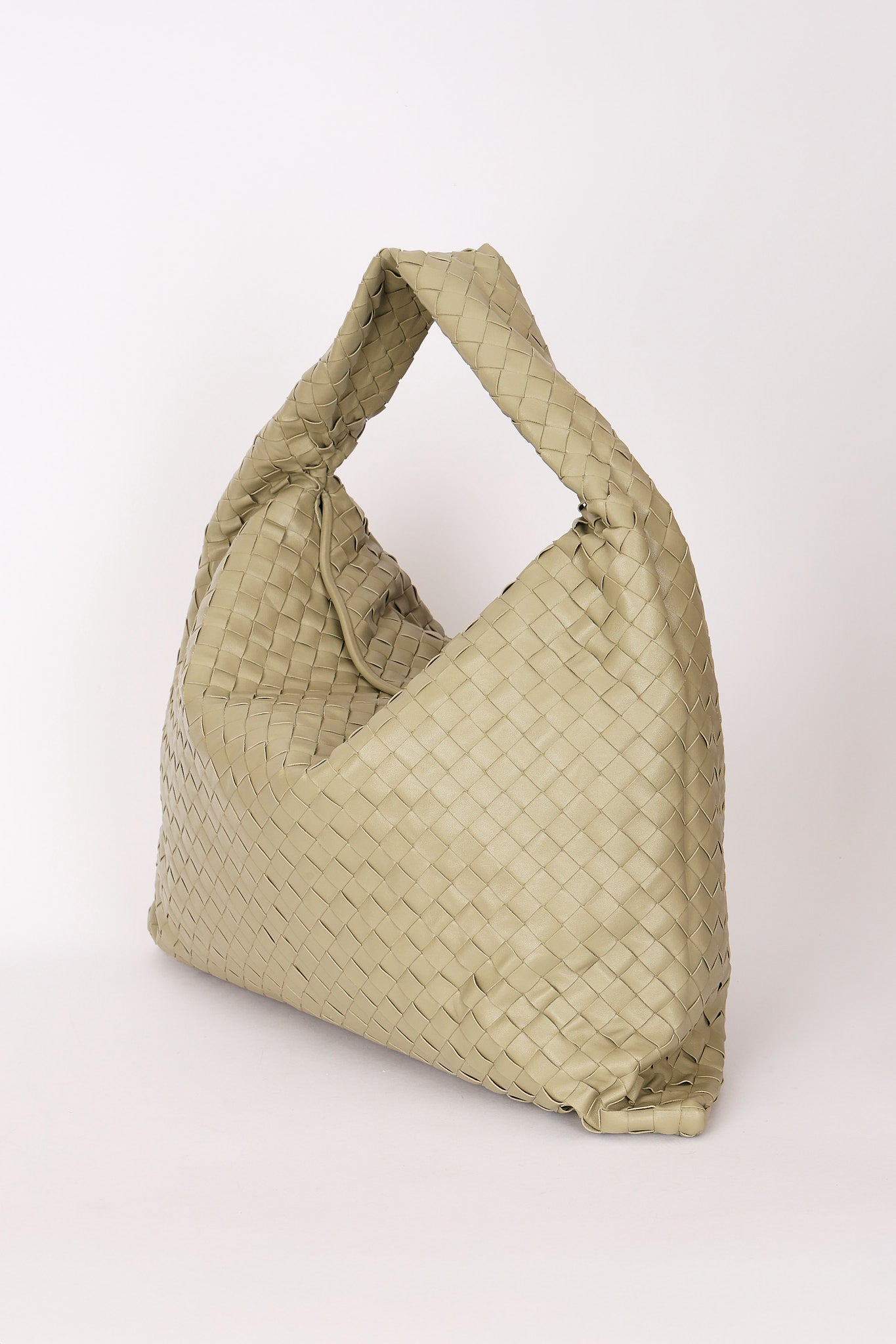 Bottega Veneta Intrecciato Hop Hobo Sage Green