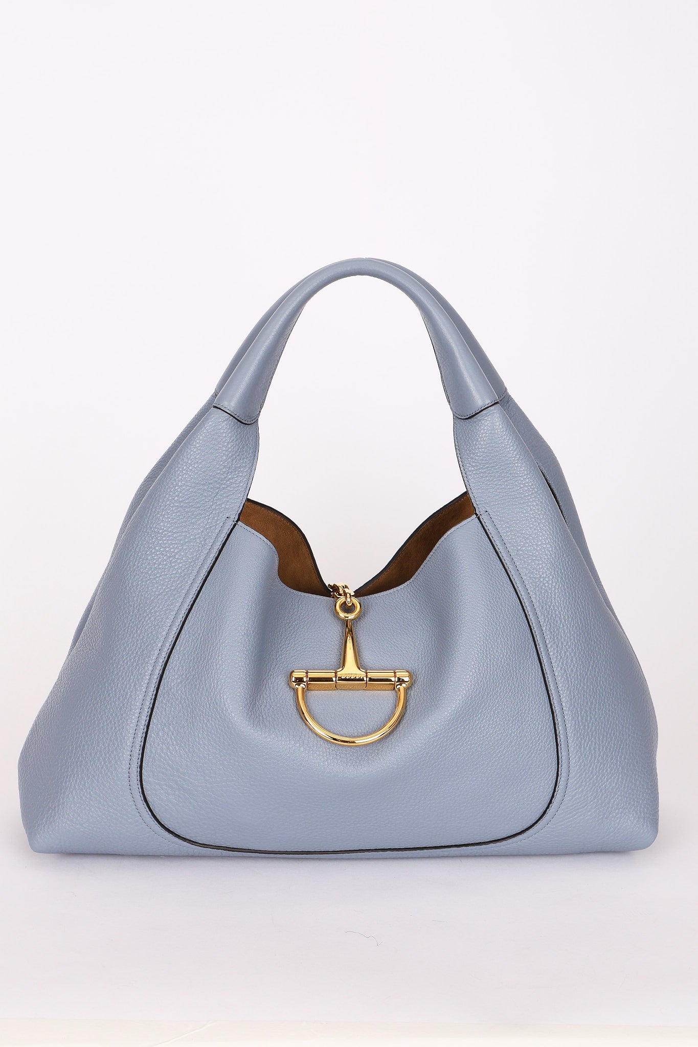 Gucci Maxi Softbit Shoulder Bag Dusty Blue