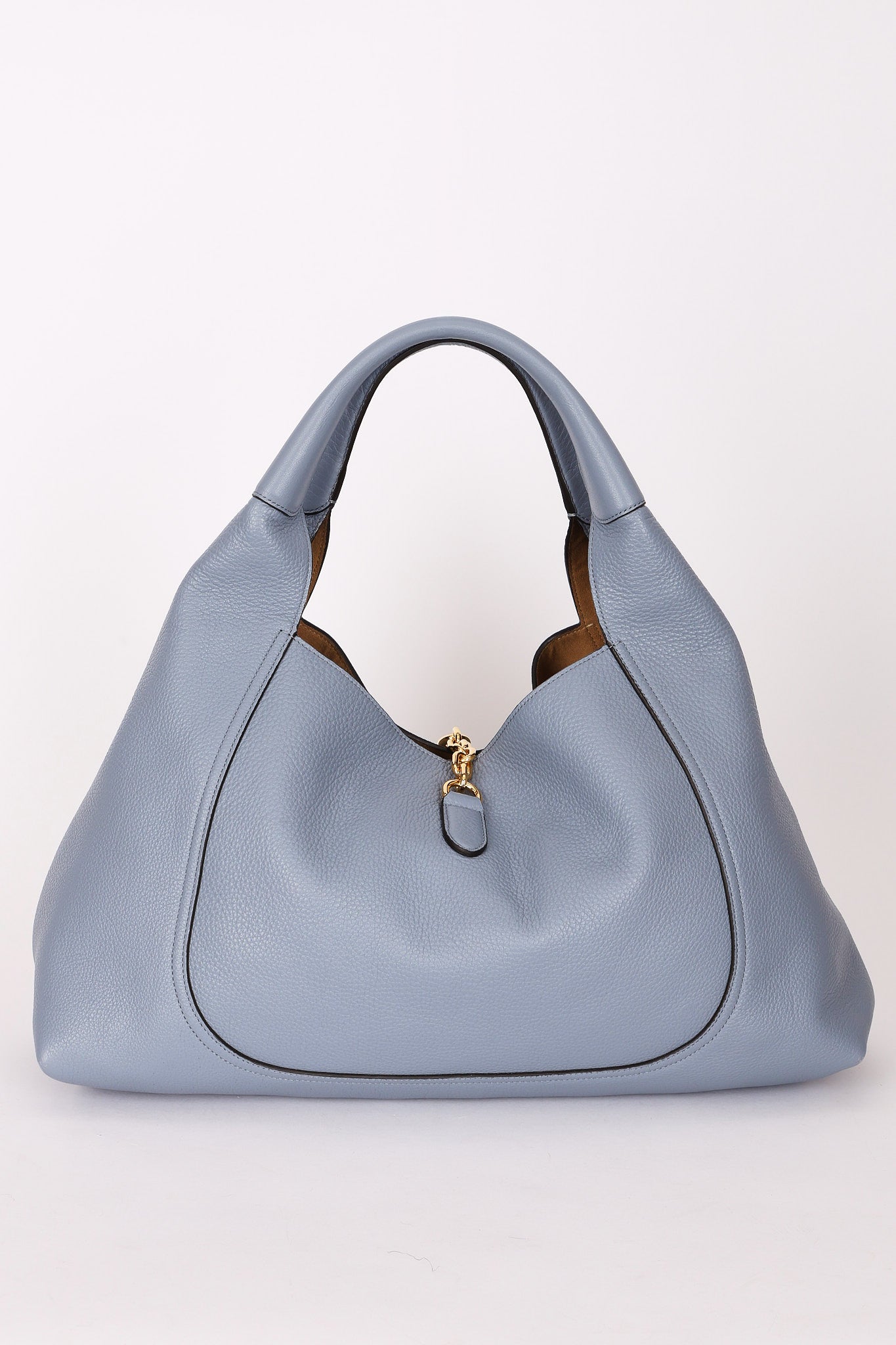 Gucci Maxi Softbit Shoulder Bag Dusty Blue
