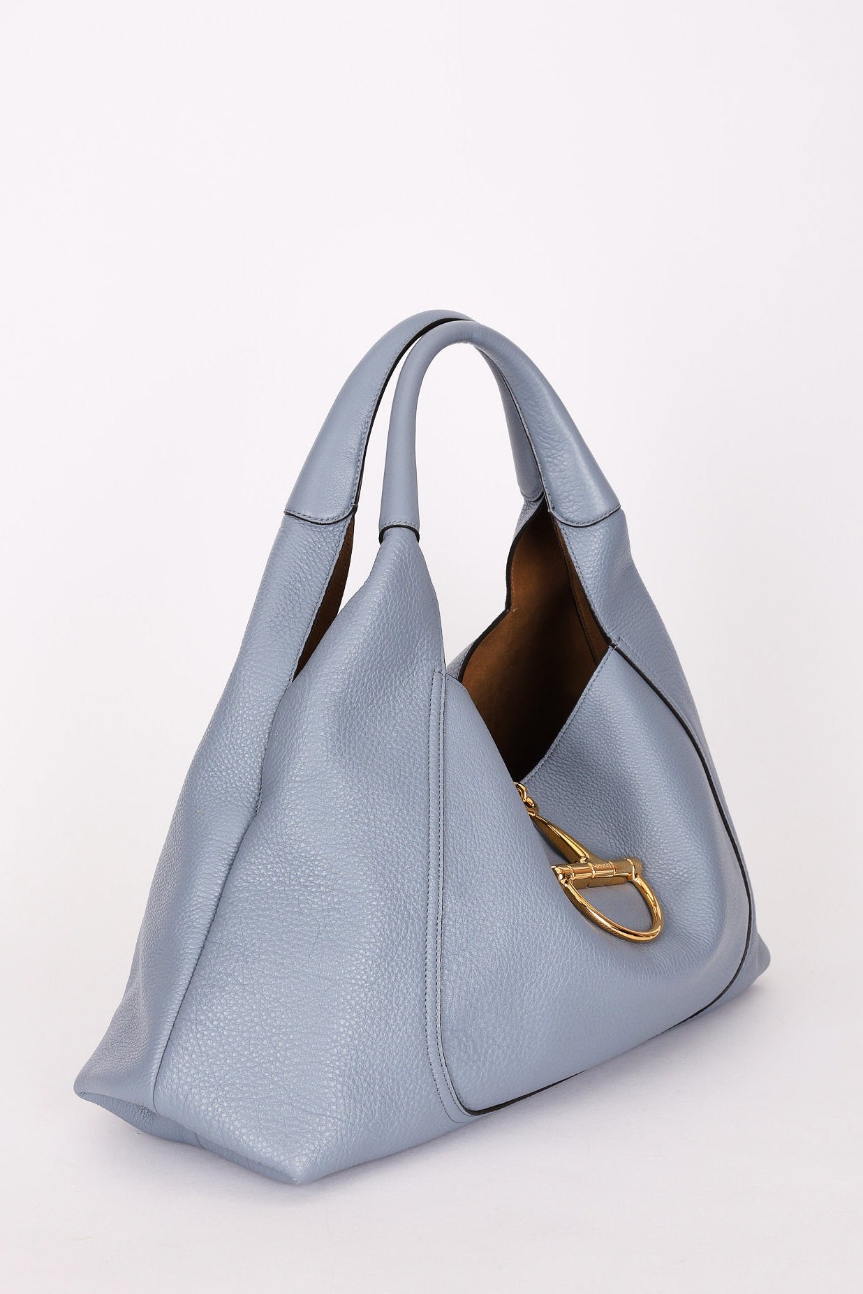Gucci Maxi Softbit Shoulder Bag Dusty Blue