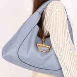 Gucci Maxi Softbit Shoulder Bag Dusty Blue