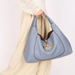 Gucci Maxi Softbit Shoulder Bag Dusty Blue