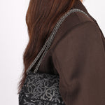Chanel Paris-Shanghai Swarovski Crystal Mini Square Flap Black Boucle 2010 SHW