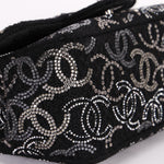 Chanel Mini Chain Flap - Black CC-Logo Embellished Sequin/Tweed