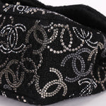 Chanel Mini Chain Flap - Black CC-Logo Embellished Sequin/Tweed